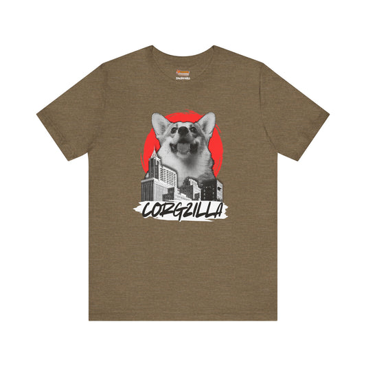 Corgi T-shirt Corgzilla Women & Men