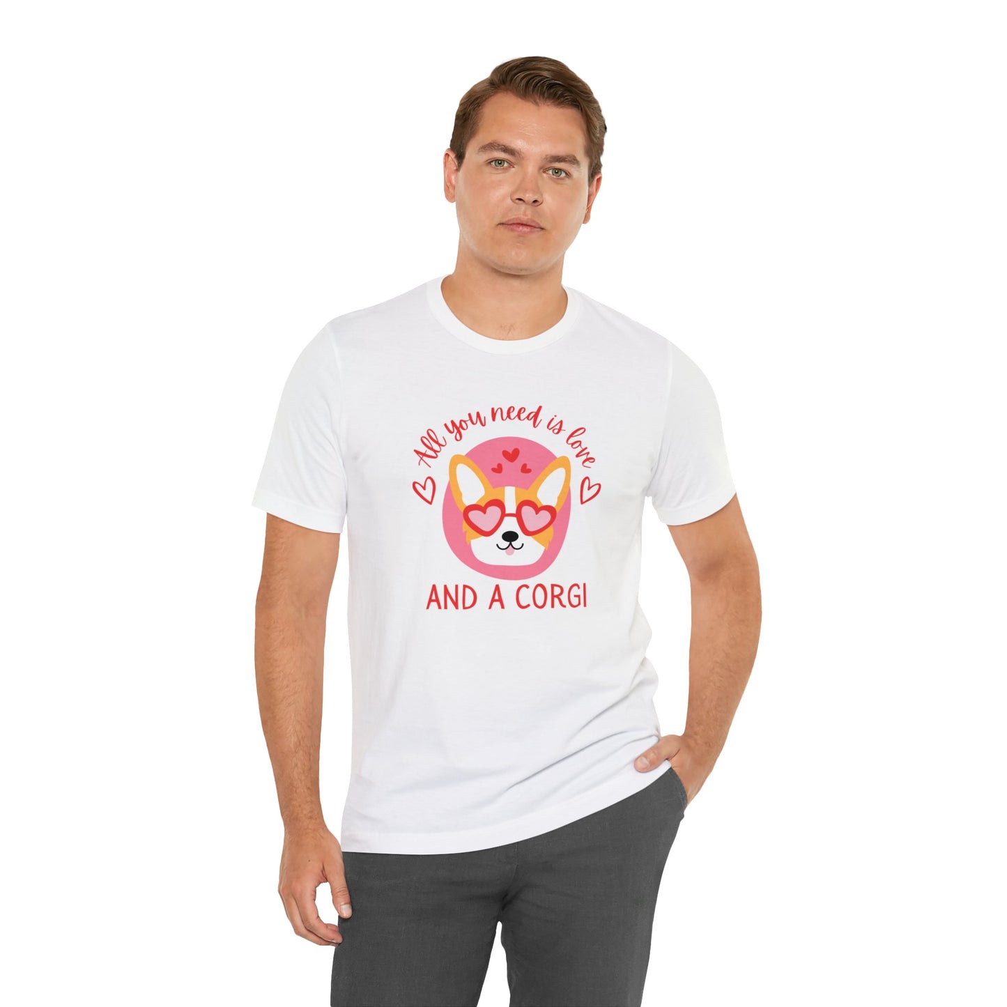 Corgi T-shirt Valentine Love Women & Men