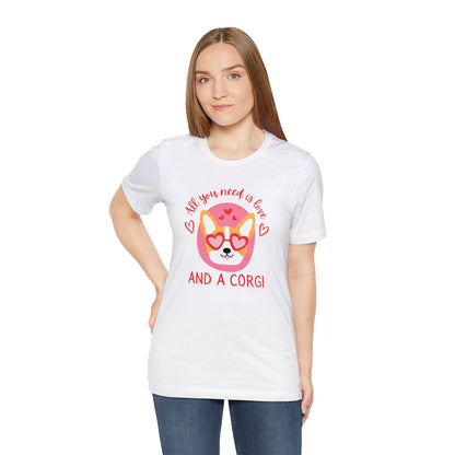 Corgi T-shirt Valentine Love Women & Men