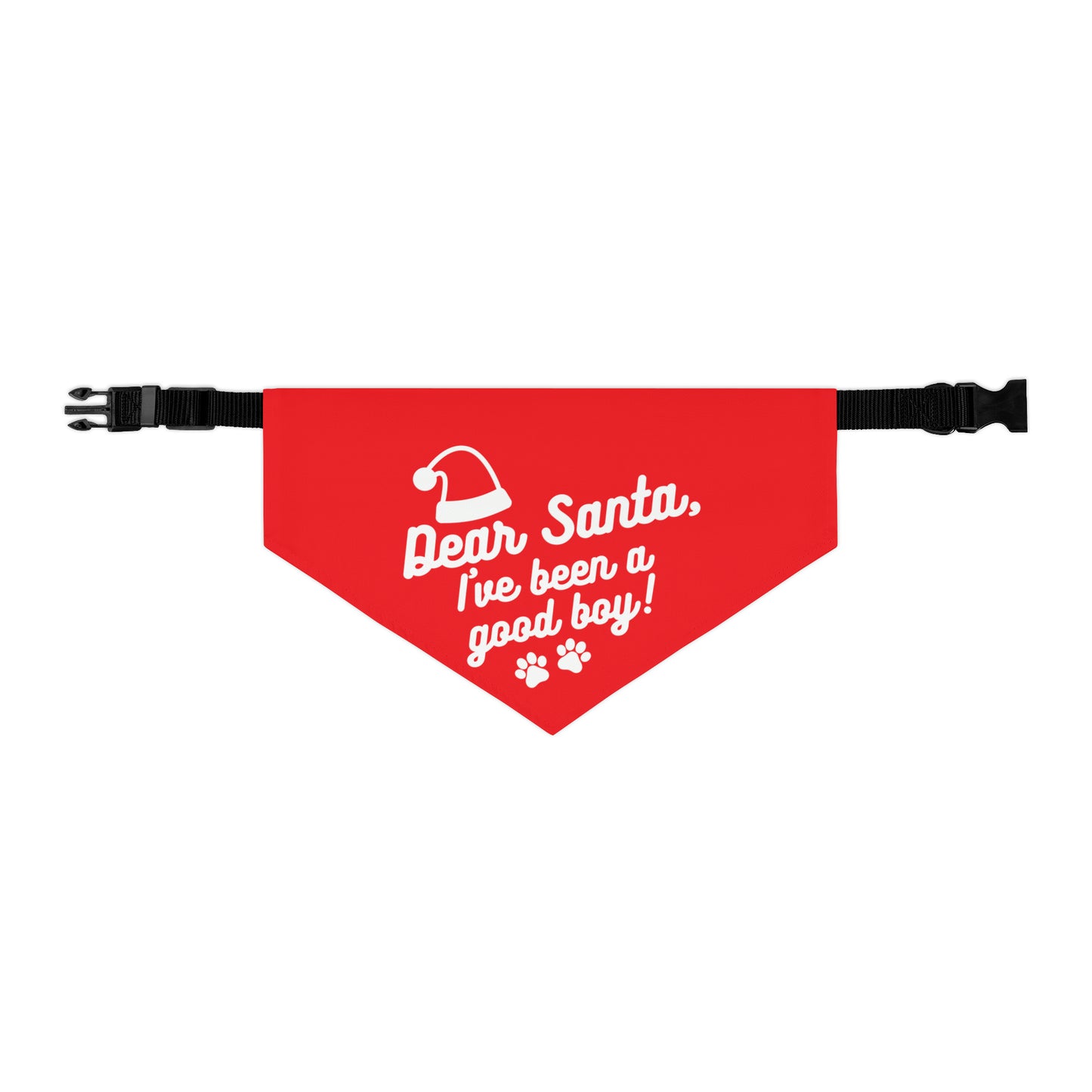 Dear Santa I've Been a Good Boy Dog & Cat Christmas Holiday Santa Season Pet Bandana Collar