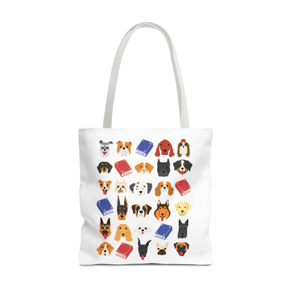 Dog & Book Lover Tote Bag