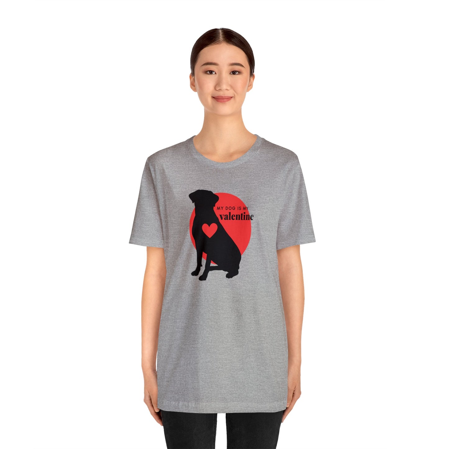 Dog T-shirt My Valentine Women & Men