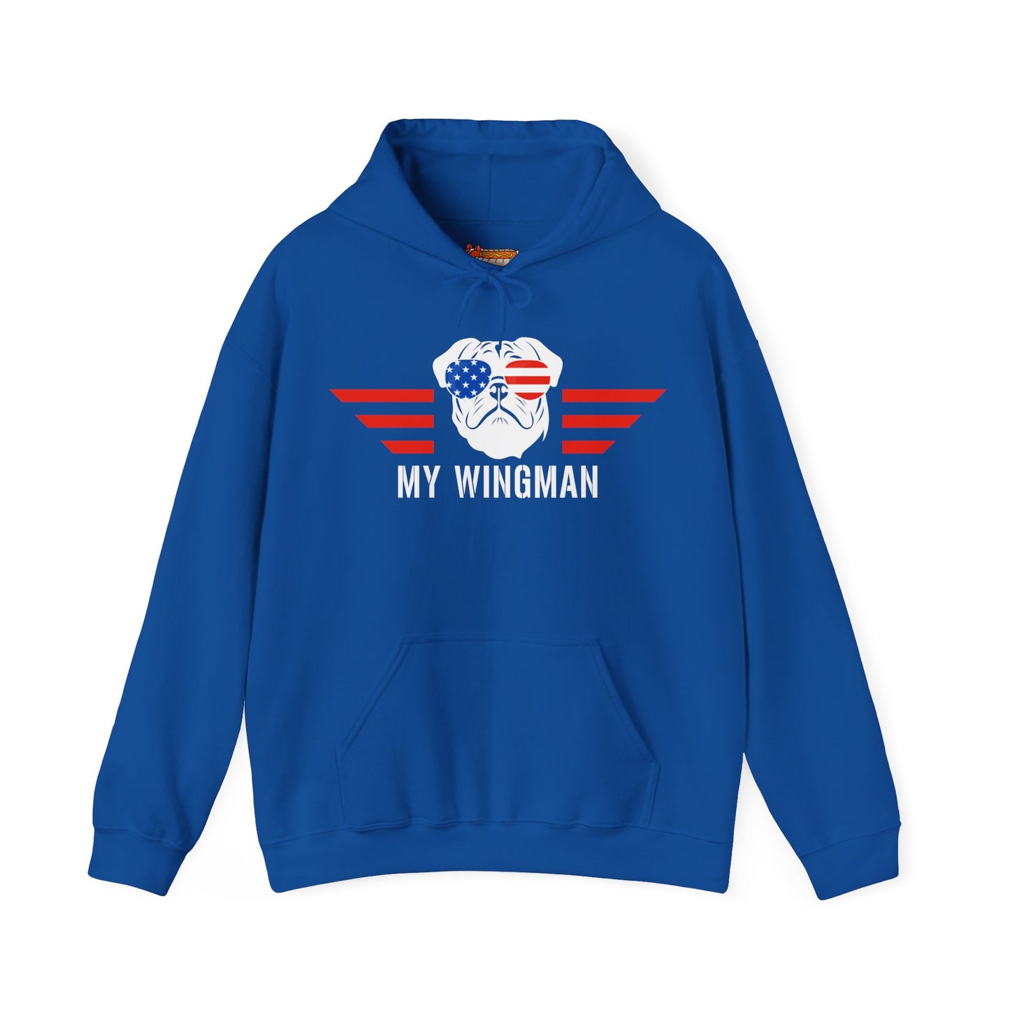 Pug Hoodie Wingman Top Gun 4th of July Women & Men