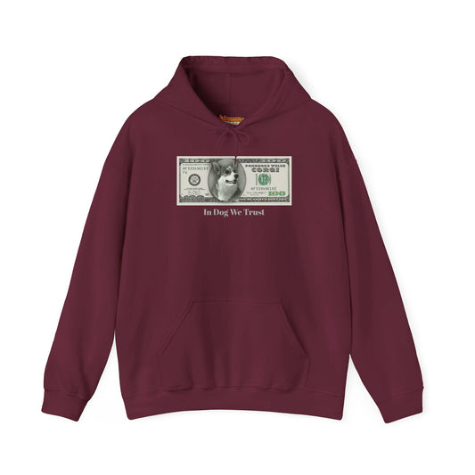 Corgi Hoodie Dog Money $100 Women & Men