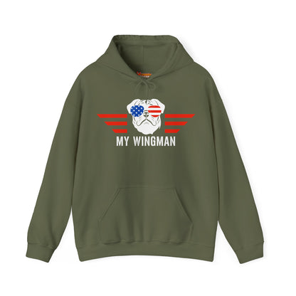 Pug Hoodie Wingman Top Gun 4th of July Women & Men