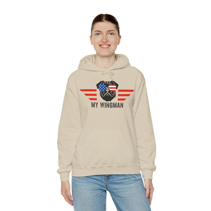 Pug Hoodie Wingman Top Gun 4th of July Women & Men