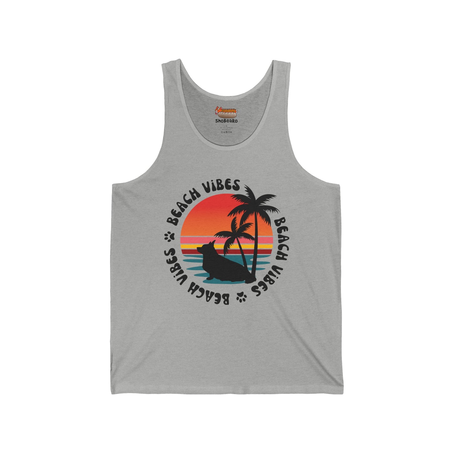 Corgi Tank Top Beach Vibes Women & Men