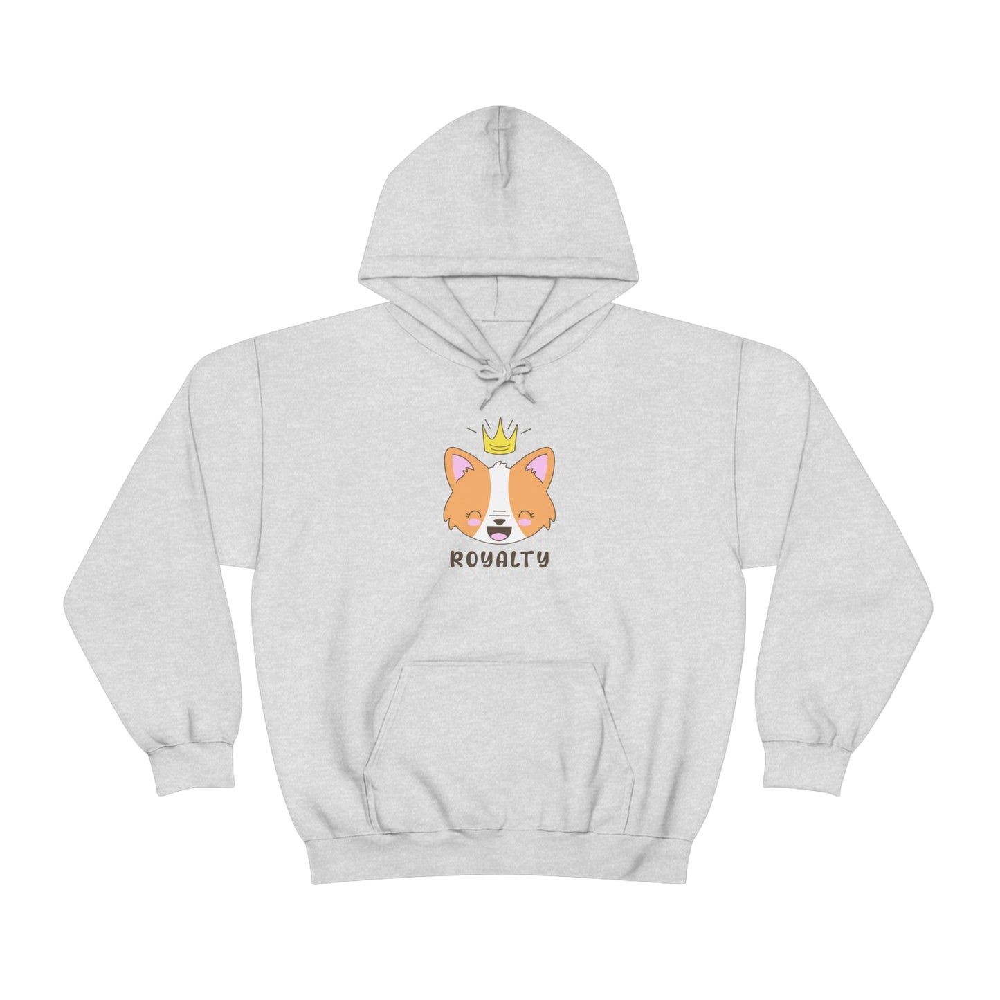 gray Corgi Royalty Queen adult unisex hoodie clothing