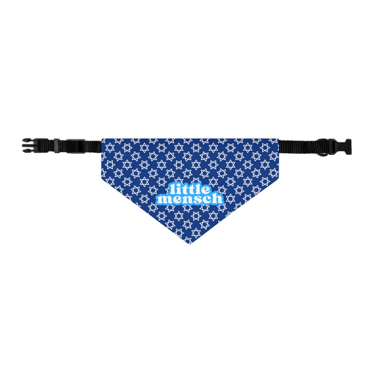 Little Mensch Jewish Dog & Cat Hanukkah Pet Bandana Collar