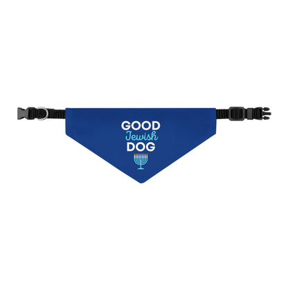 Good Jewish Dog Hanukkah Holiday Menorah Candle Pet Bandana Collar