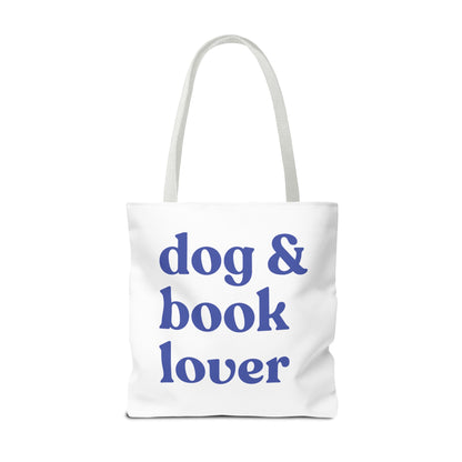 Dog & Book Lover Tote Bag