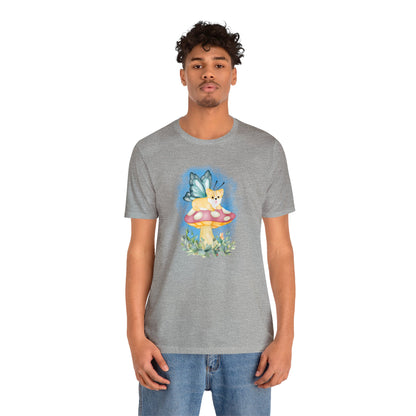 Corgi T-shirt Fairy Mushroom Women & Men