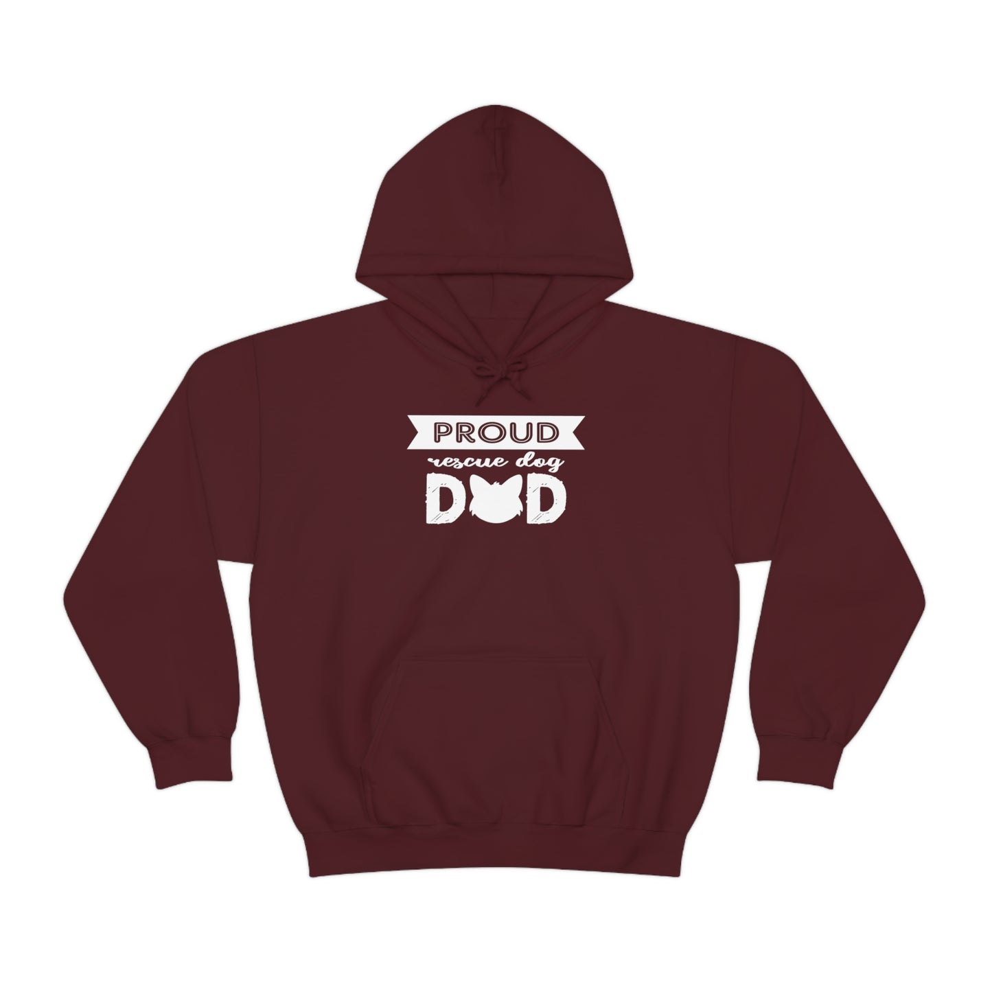 Rescue Dog Hoodie Proud Dad Men