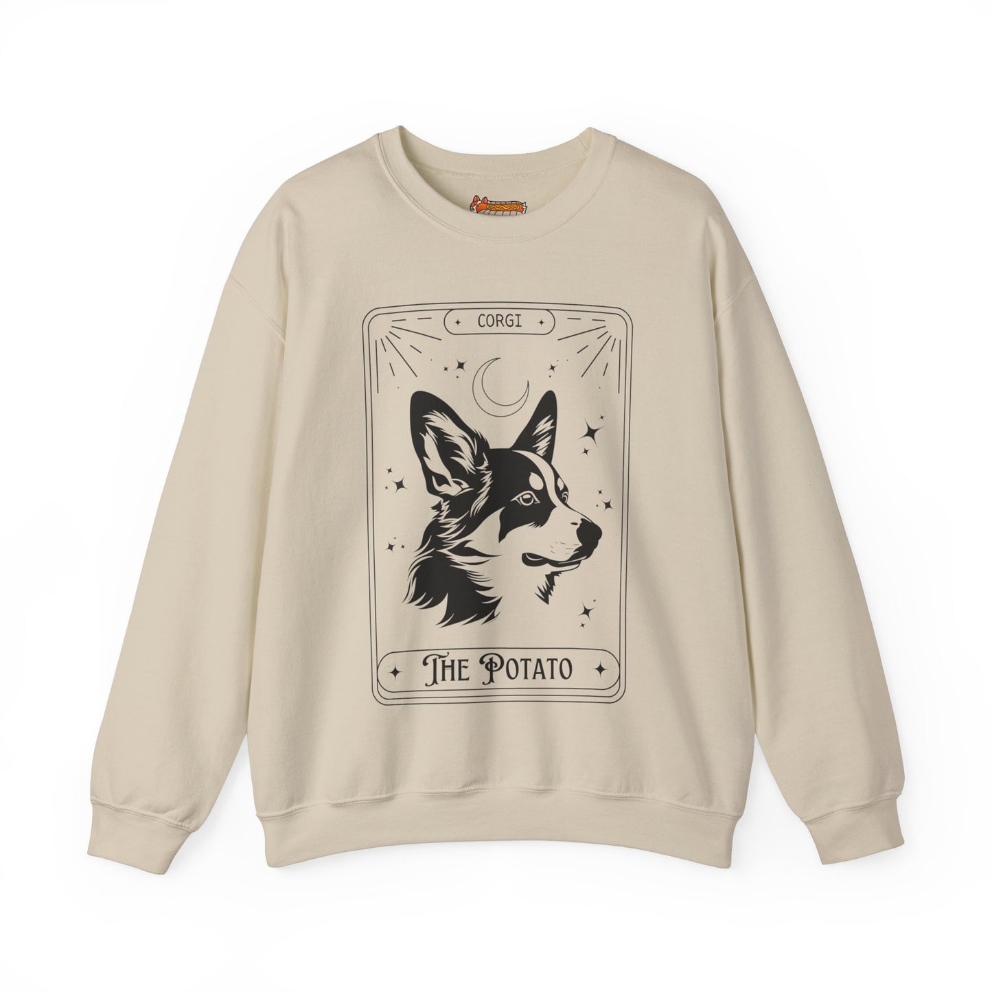 sand tan brown camel corgi sweatshirt tarot card potato women men shirt