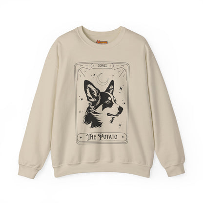 sand tan brown camel corgi sweatshirt tarot card potato women men shirt