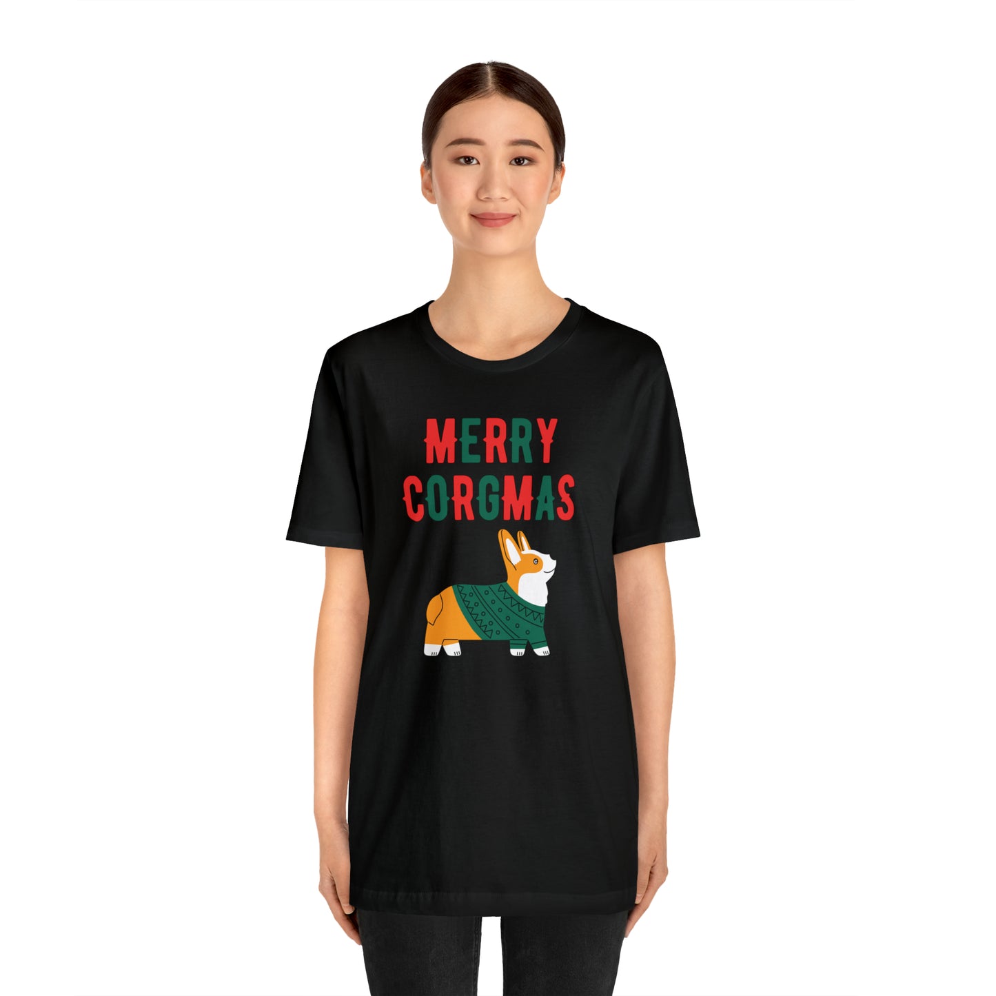 Corgi T-shirt Merry Corgmas Women & Men