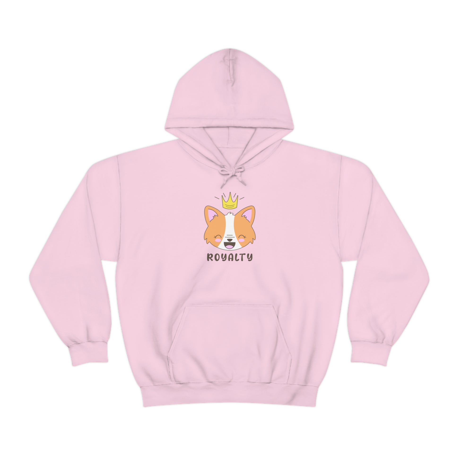 pink Corgi Royalty Queen adult unisex hoodie clothing