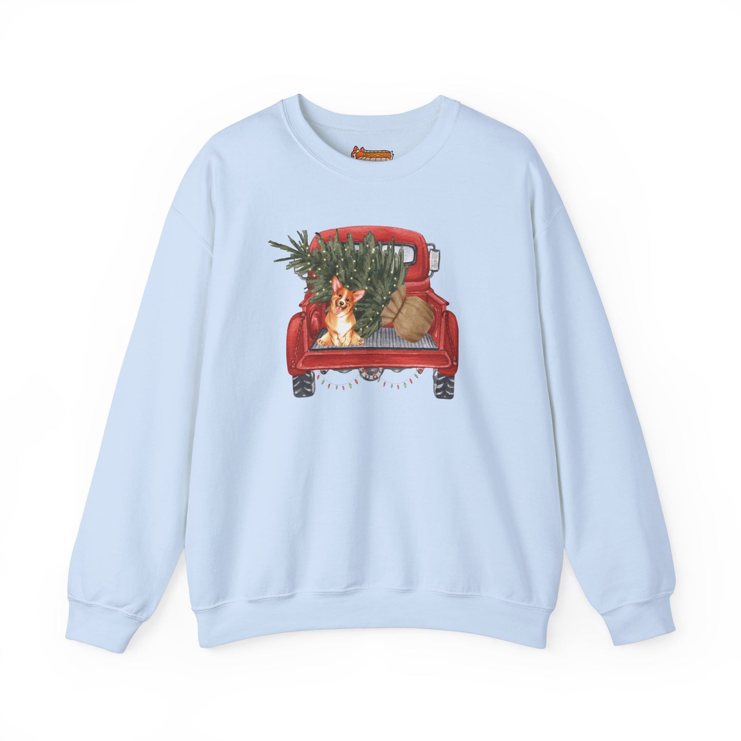 Corgi Sweatshirt Christmas Red Truck Women & Men