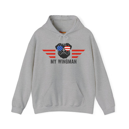 Pug Hoodie Wingman Top Gun 4th of July Women & Men