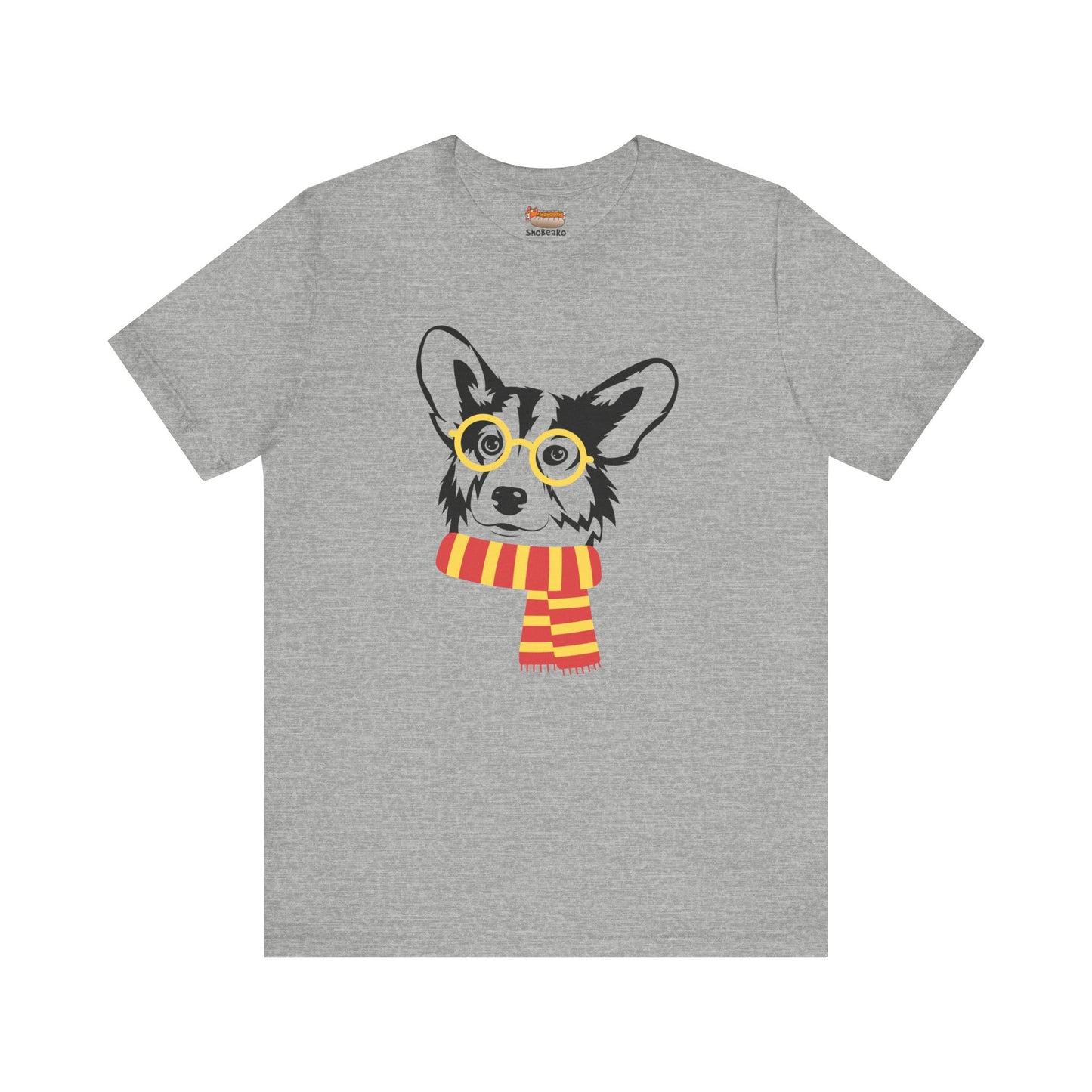 Corgi T-shirt Dog with Glasses and Scarf Women & Men