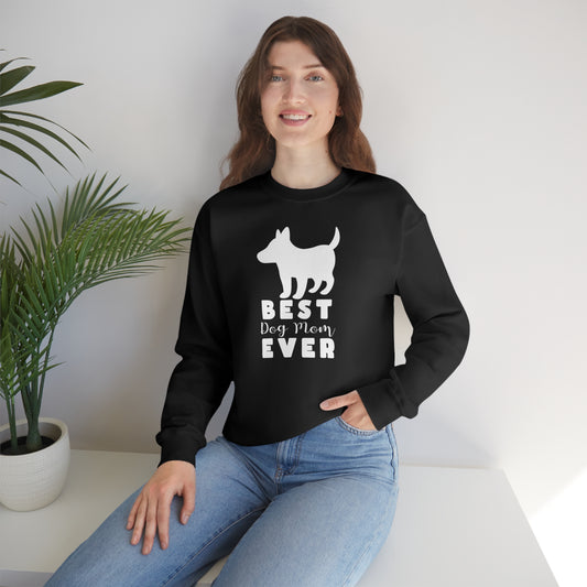 Dog Sweatshirt Best Mom Ever Women