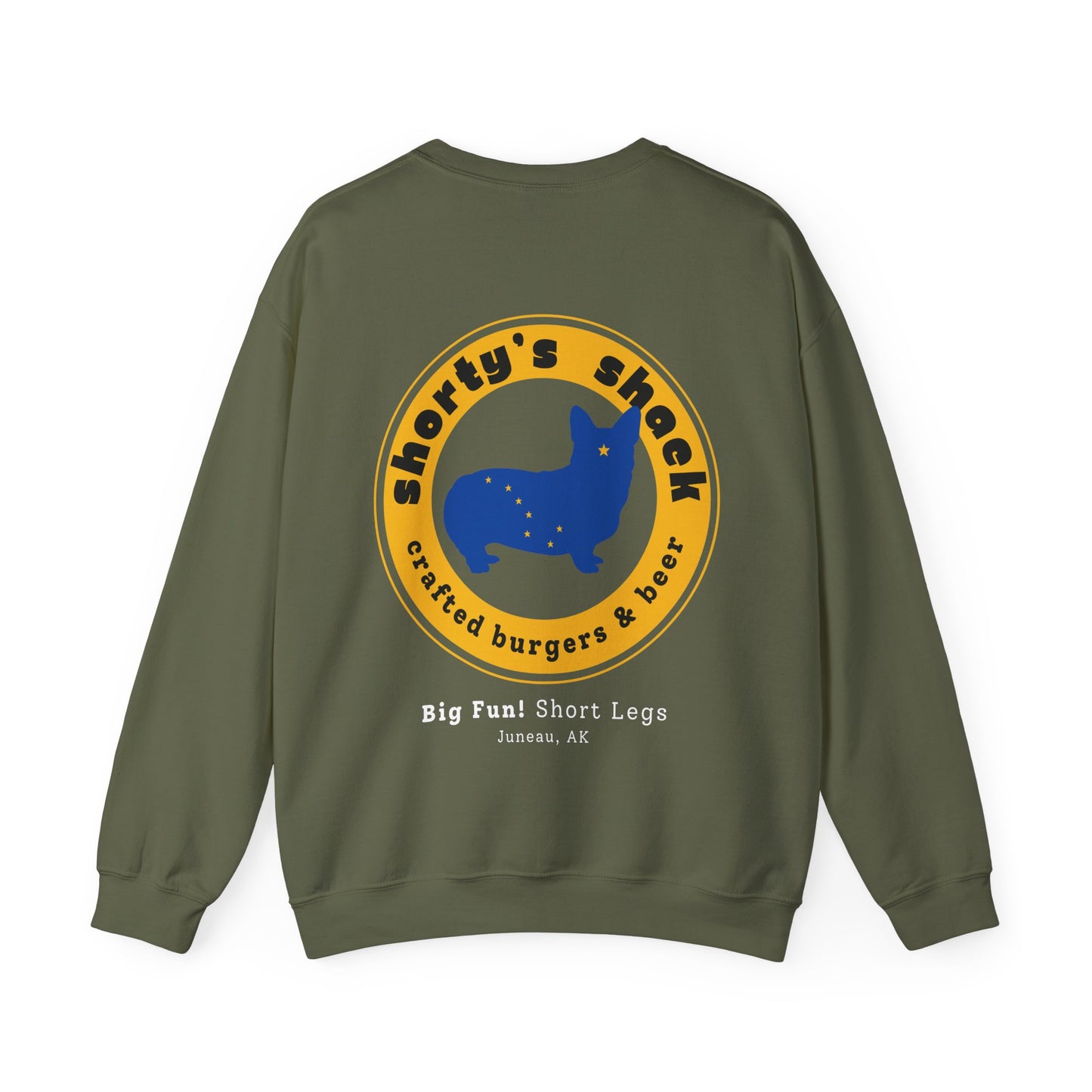 Corgi Sweatshirt Shorty's Shack Alaska Bar Women & Men