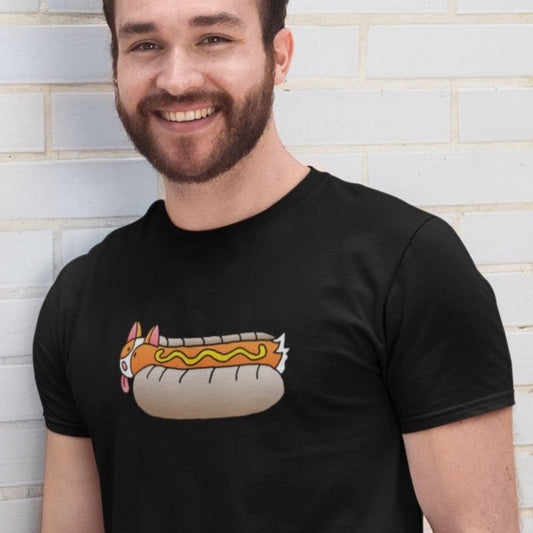 ShoBeaRo T-shirt Corgi Hot Dog Women & Men