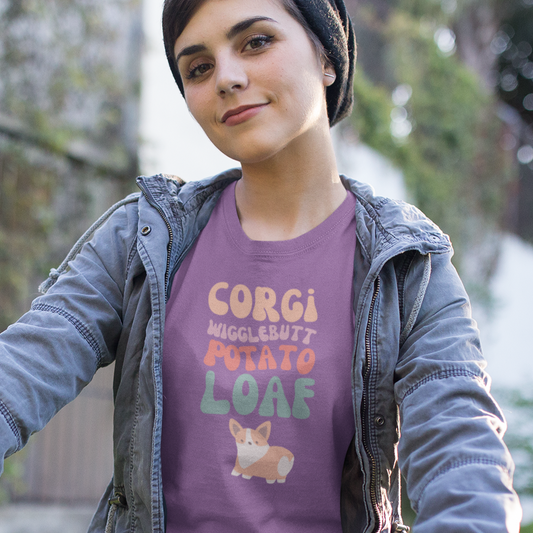 Corgi T-shirt Wigglebutt Potato Loaf Women & Men