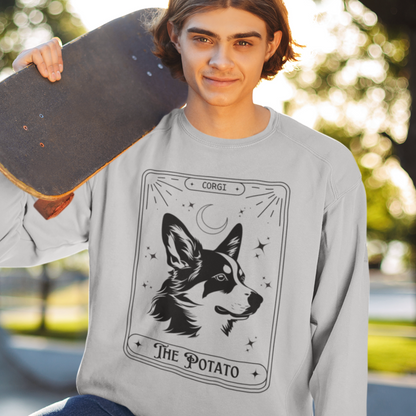 corgi sweatshirt tarot card potato women men shirt