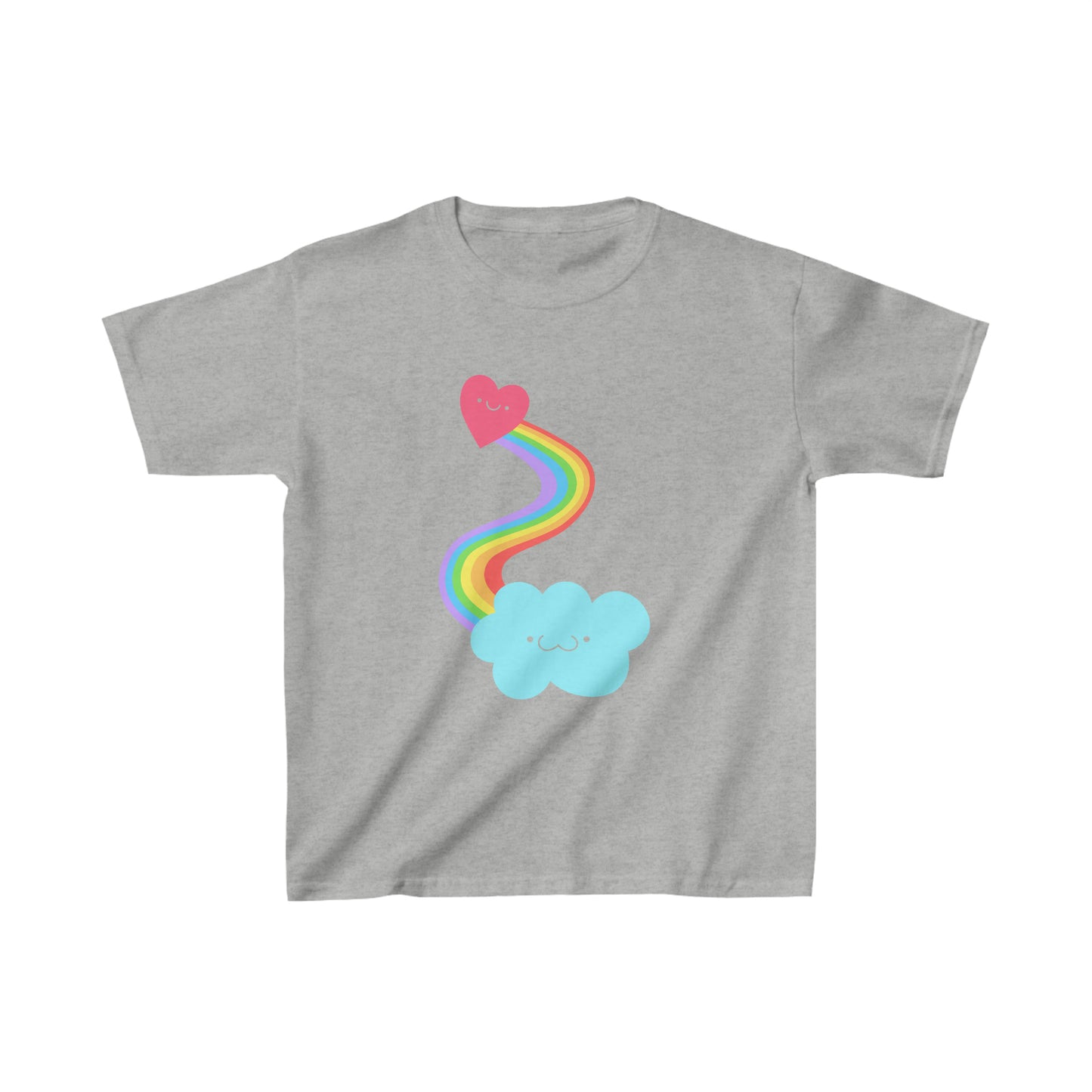 Heart + Rainbow + Cloud T-shirt Kids