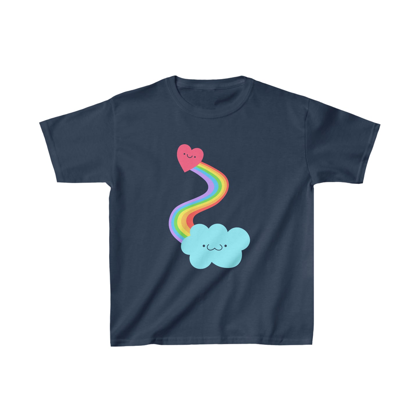 Heart + Rainbow + Cloud T-shirt Kids